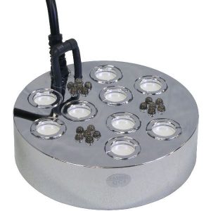 Tåkemaskin 9 utblås med LED til hagedam