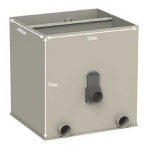 UltraSieve Low XL 300 – Forfilter tre inntak til hagedam