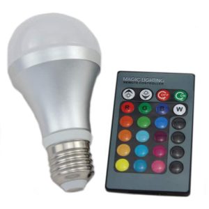 RGB pære med fjernkontroll