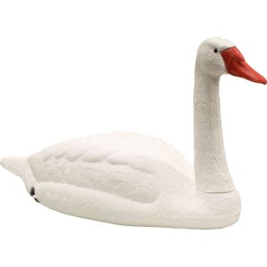 Svane – flytende med vribar hals