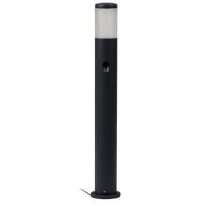 Koksgrå LED-stolpe m/sidelys 75cm