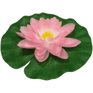 Vannlilje av silke - 15 cm rosa