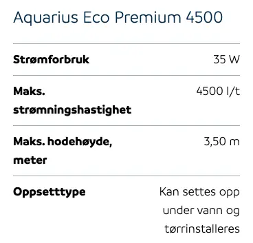 Aquarius Eco Premium CORE 6 4500 - fontenepumpe