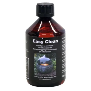 Easy Clean mot alger i vannreservoar, brun flaske på 500 ml med svart kork