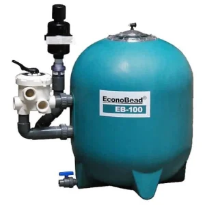 EconoBead EB-100 grønn filtertank med ventil og manometer