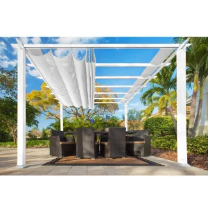 Florida pergola 12 kvm hvit