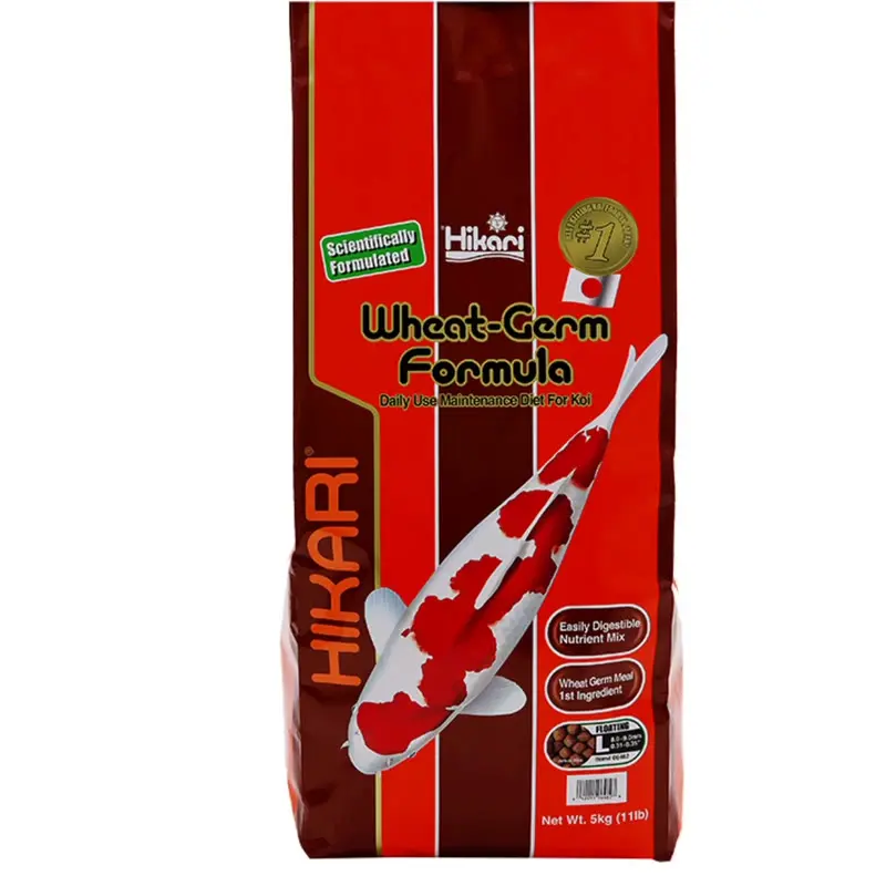 Hikari Wheat-Germ large 5 kg sekk, flytende koi fôr