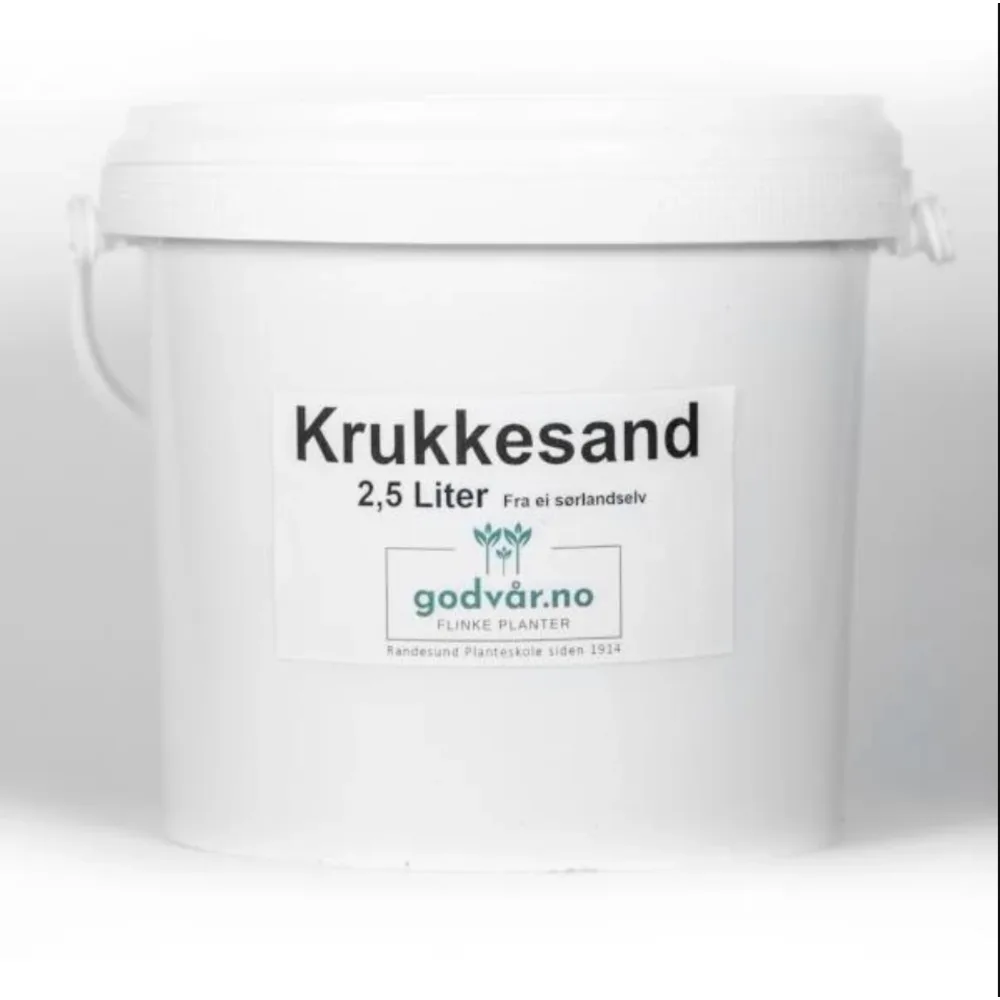 Krukkesand 25 liter i sekk til plantekurver i hagedammen