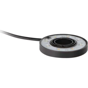 OASE LED ring hvit med sort kabel og lysdioder rundt en åpen midte