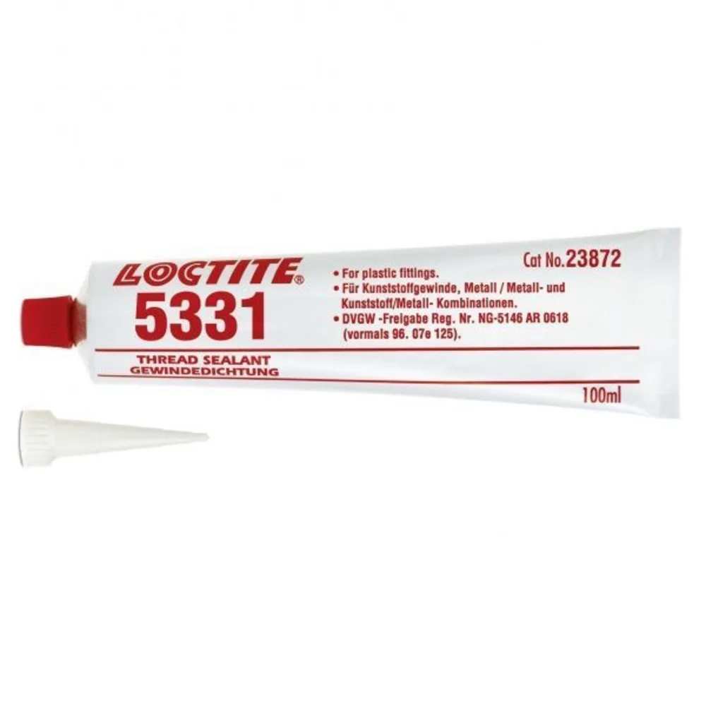 Loctite SI 5331 gjengetetning i tube på 100 ml til plastgjenger
