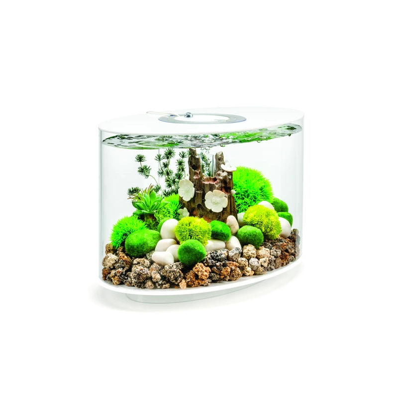 biOrb LOOP MCR hvitt ovalt akvarium 15 liter
