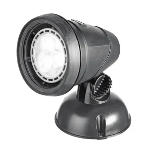 OASE LunAqua Classic LED spotlys på fot med justerbart lampehode i studio