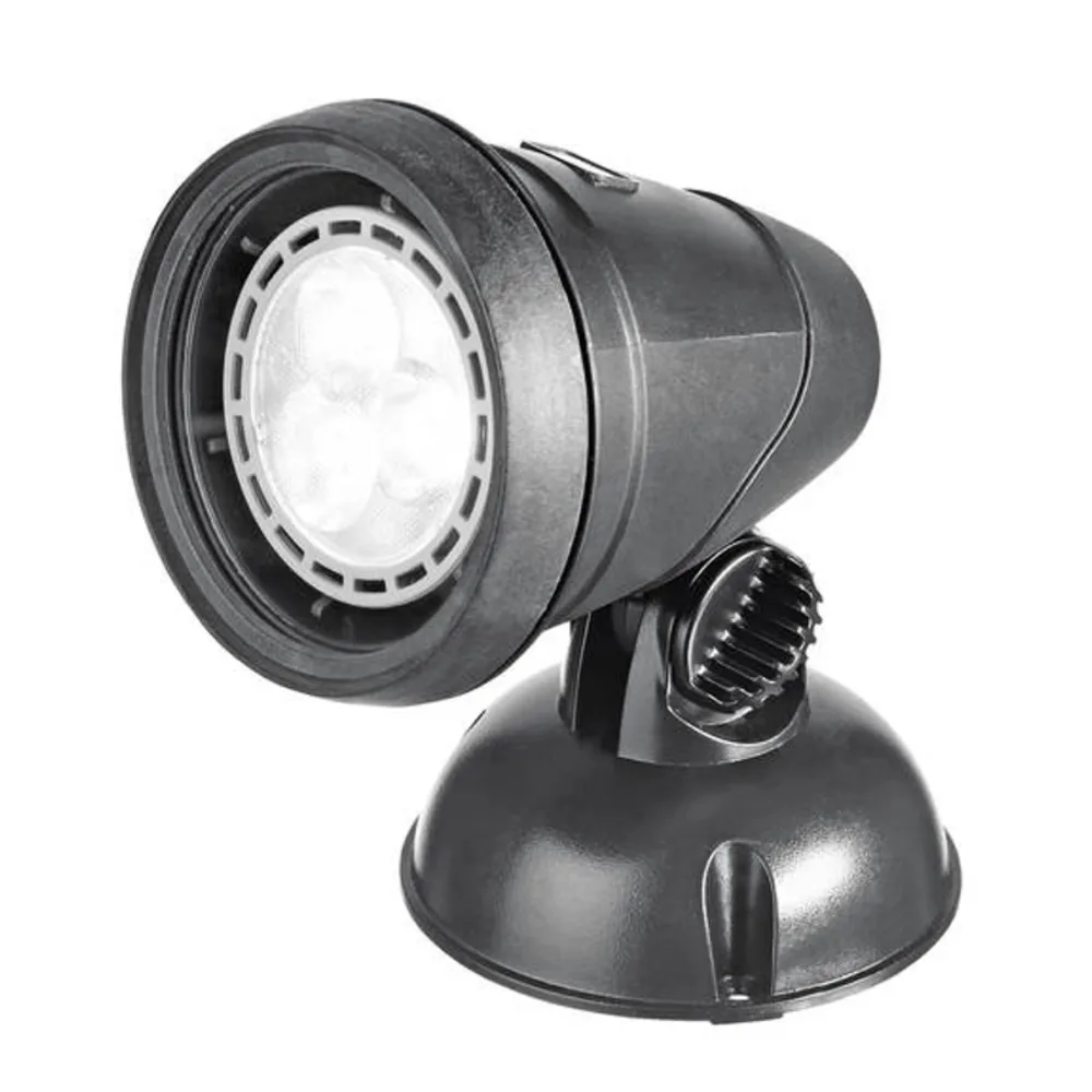OASE LunAqua Classic LED spotlys på fot med justerbart lampehode i studio