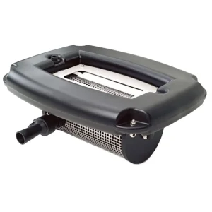 OASE AquaAir Eco 250 med svart flyteramme og perforert stålsylinder under