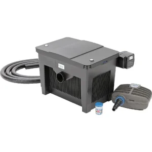 OASE BioSmart 18000 filterpakke med filterhus, UV-lampe, pumpe, slange og liten flaske