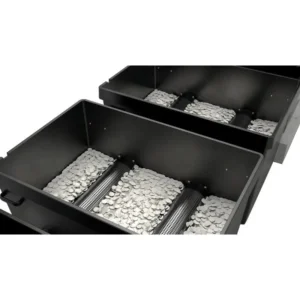 OASE ProfiClear Premium XL Moving Bed-moduler, to åpne svarte kasser med hvitt filtermedie
