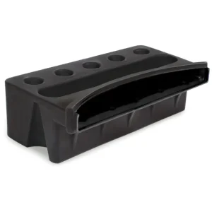 Vannfall PVC 67 cm Spillway box i svart plast med fem plantelommer og bredt utløp