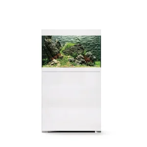 OASE StyleLine 125 hvit komplett akvarium med underskap