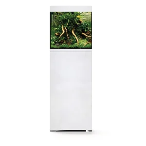 OASE StyleLine 85 hvit komplett akvarium med underskap