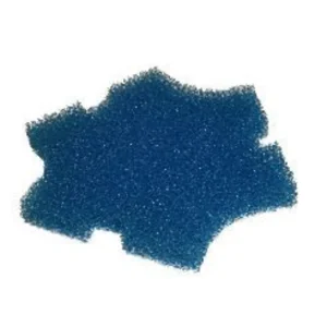 OASE Swimskim 25 filtermatte, stjerneformet blå skumplate sett ovenfra