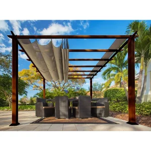 Florida pergola 18 kvm brun