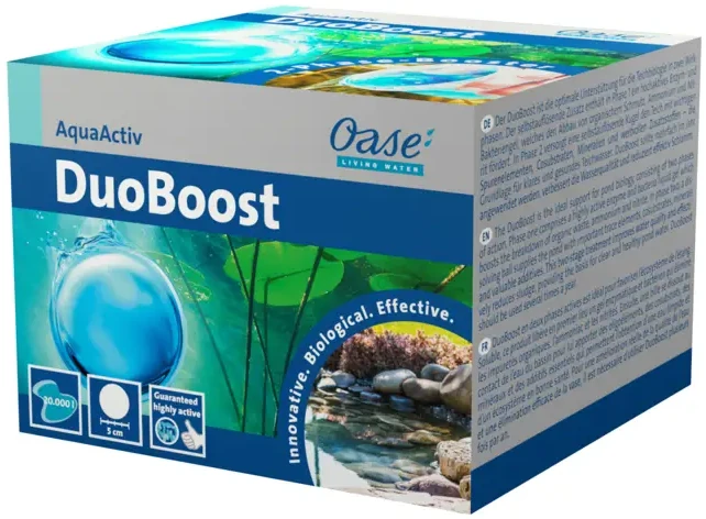 DuoBoost 5 cm 250 ml OASE – pakke med flytende gel og geleball til hagedam