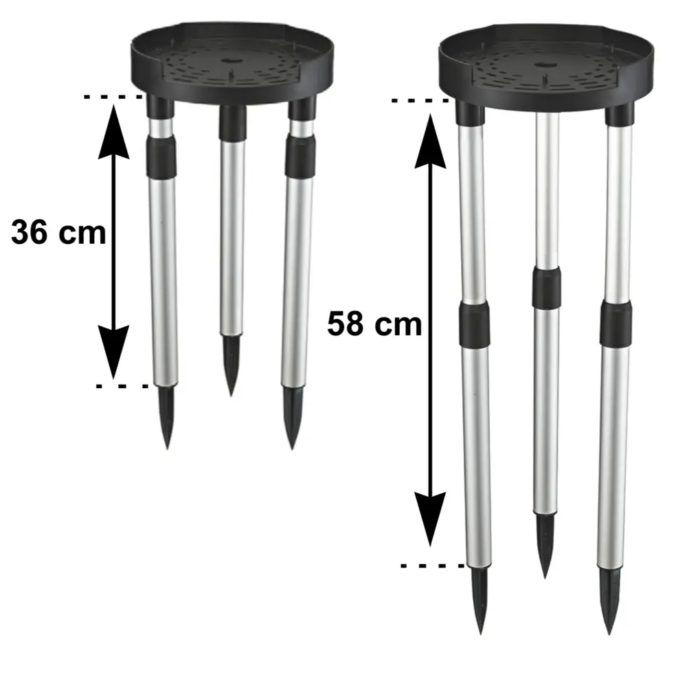 Tripod til fôringsautomat i 36 og 58 cm høyde