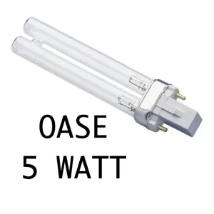 OASE UV-pære 5 W, kort dobbel glassrørpære med topinners G23-sokkel