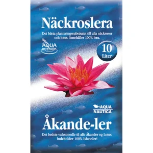 Vannliljeleire 10 liter sekk med produktnavn på forsiden