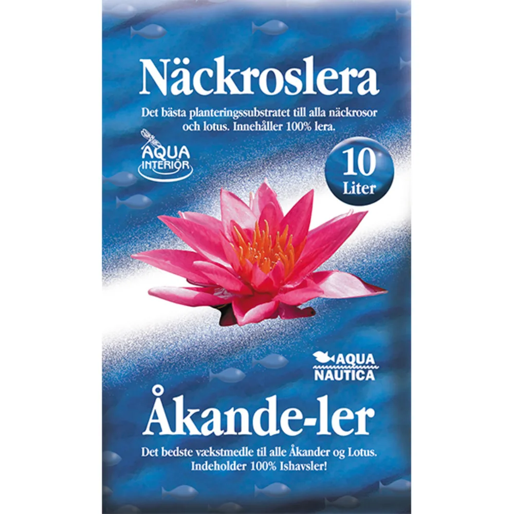Vannliljeleire 10 liter sekk med produktnavn på forsiden