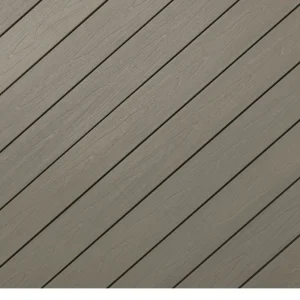 Woodlon Elegance trekompositt Antique, gråbrune terrassebord med treårer lagt diagonalt