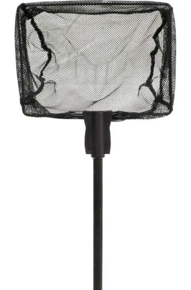 Håv grovmasket 100 cm med svart nett og skaft i aluminium