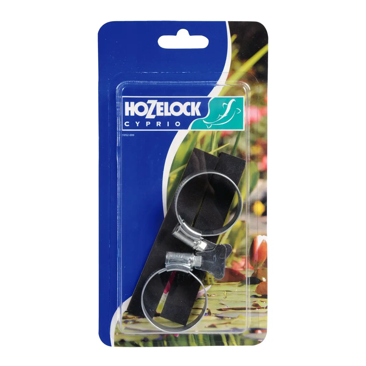 Hozelock slangeklemmer 40 mm i pakke med to klemmer og skumbånd