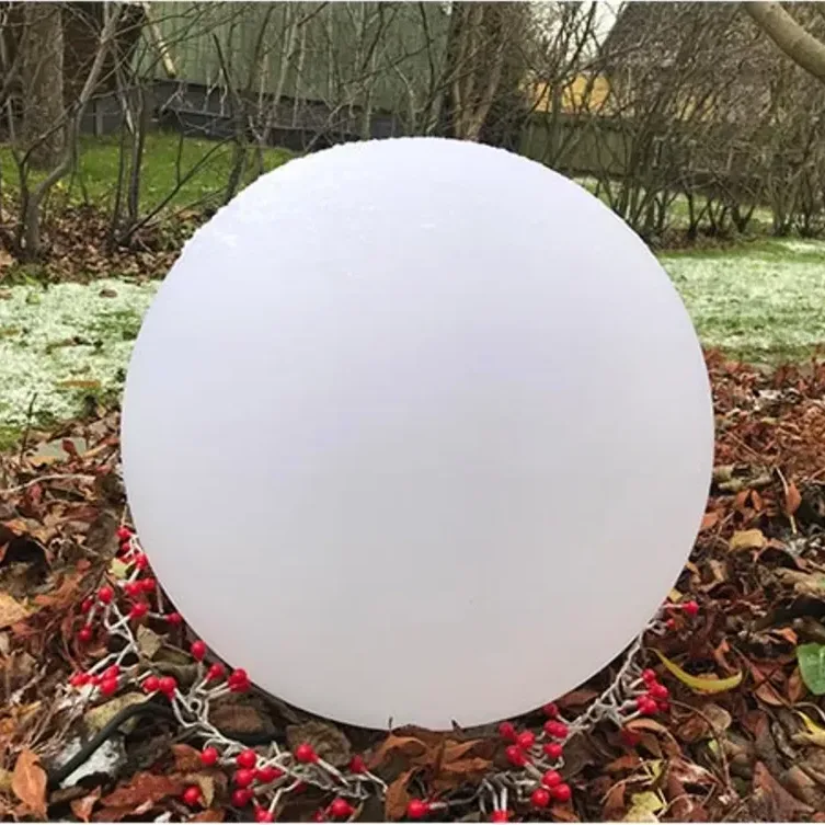 Lyskule i matt plast på 50 cm