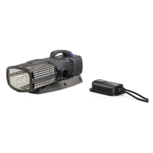 OASE AquaMax Eco Expert 20000/12 V filterpumpe med rustfritt filterhus og strømforsyning