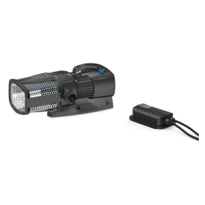 OASE AquaMax Eco Expert 27000/12 V filterpumpe med rustfritt filterhus og strømforsyning