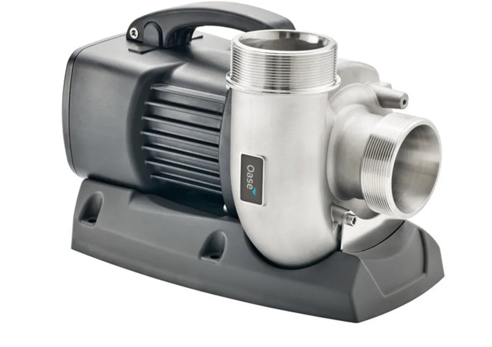 OASE AquaMax Eco Titanium 51000 med pumpehus i støpt rustfritt stål og gjengede tilkoblinger
