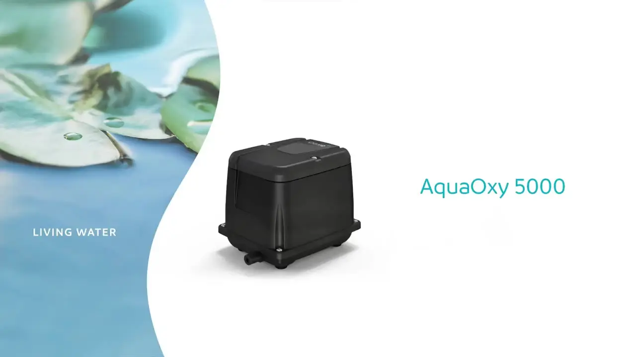OASE AquaOxy 5000 luftpumpe med luftstein og slange