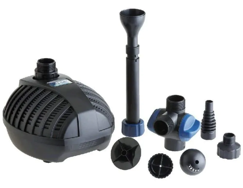 OASE Aquarius Set Classic 1000 med pumpe, teleskoprør, fordeler og tre dyser
