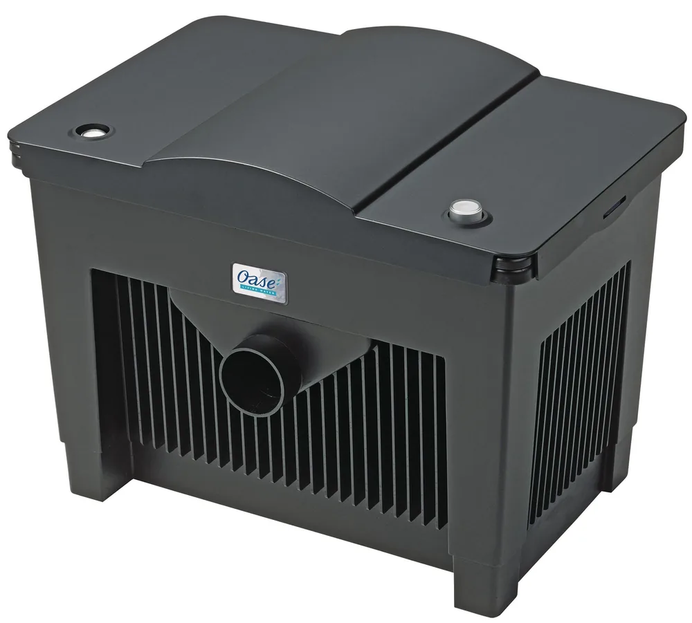 OASE BioSmart 18000 flowfilter sett forfra med utløpet