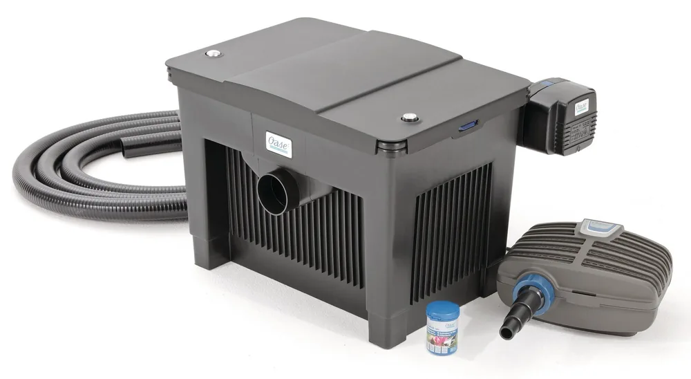 Filterpakke BioSmart 18000 med flowfilter, Vitronic UV-C, AquaMax-pumpe, slange og BioKick