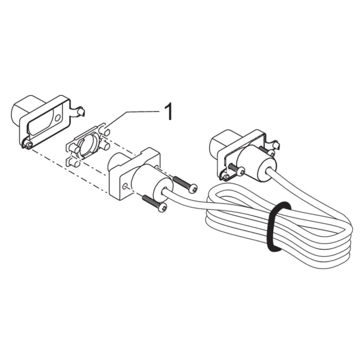 Sprengskisse OASE EGC-kabel med delenummer synlig