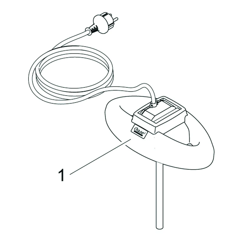 Sprengskisse OASE IceFree Thermo 330 med delenummer synlig