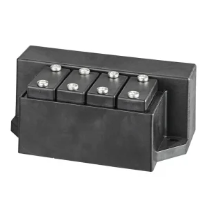 OASE LunAqua Power LED Driver 30 W i svart med fire tilkoblinger på toppen