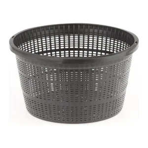 Rund plantekurv Ø 22 cm i sort plast til vannplanter