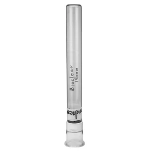Pondteam BioClear 15000 og 25000 kvartsglass, et langt og smalt glassrør med påskrift og Pondteam-etikett
