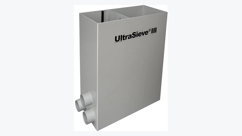 Video om UltraSieve III forfilter med silbue og flytevegg